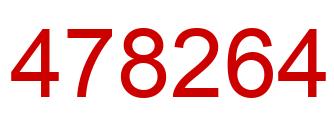 Number 478264 red image