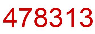 Número 478313 imagen rojo