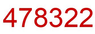 Number 478322 red image