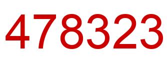 Number 478323 red image