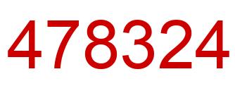Number 478324 red image