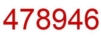 Number 478946 red image