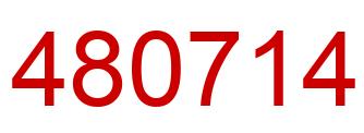 Number 480714 red image
