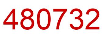 Number 480732 red image