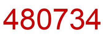 Number 480734 red image