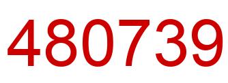 Number 480739 red image