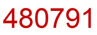 Número 480791 imagen rojo