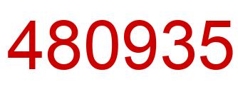 Number 480935 red image