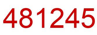 Number 481245 red image