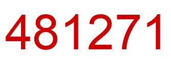 Number 481271 red image