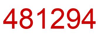 Number 481294 red image