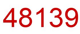 Number 48139 red image