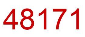 Número 48171 imagen rojo