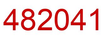 Number 482041 red image