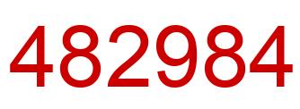 Number 482984 red image