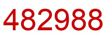 Number 482988 red image