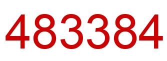 Number 483384 red image