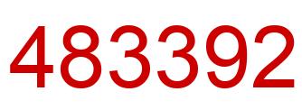 Number 483392 red image