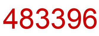 Number 483396 red image