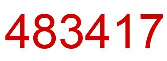 Number 483417 red image