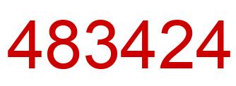 Number 483424 red image