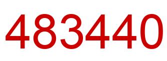 Number 483440 red image