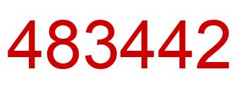 Number 483442 red image