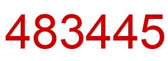Number 483445 red image