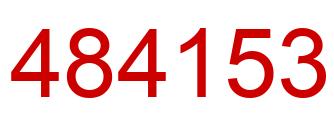 Number 484153 red image