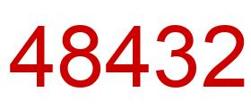 Number 48432 red image