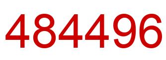 Number 484496 red image