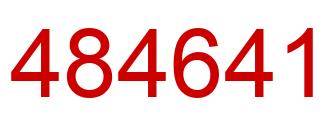 Number 484641 red image