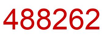 Number 488262 red image