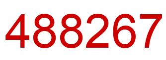 Number 488267 red image