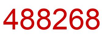 Number 488268 red image