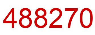 Number 488270 red image
