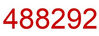 Number 488292 red image