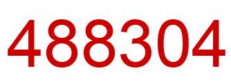 Number 488304 red image
