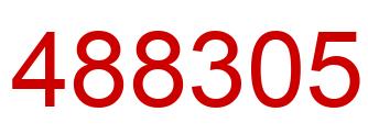 Number 488305 red image