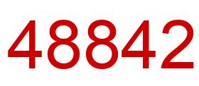 Number 48842 red image