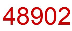 Número 48902 imagen rojo
