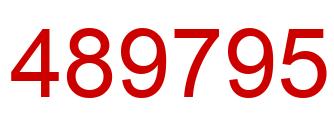 Number 489795 red image
