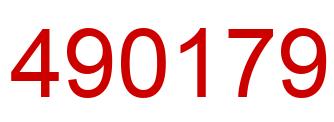 Number 490179 red image