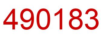 Number 490183 red image