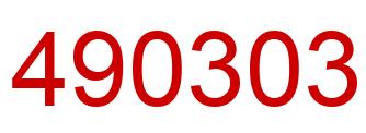 Number 490303 red image