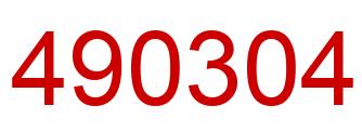 Number 490304 red image