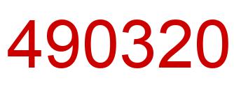 Number 490320 red image