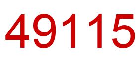 Number 49115 red image