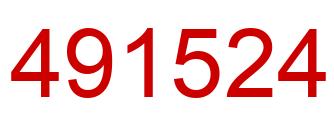 Number 491524 red image