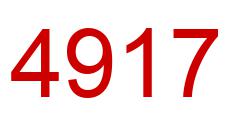 Number 4917 red image